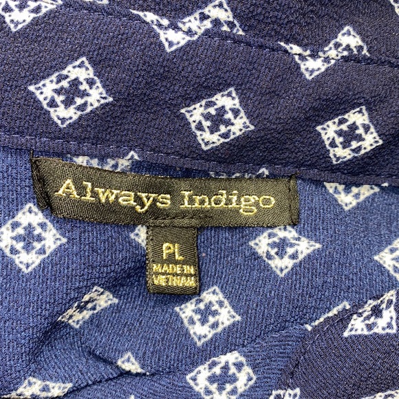 Always Indigo Lined Long Sleeve Dress - Picture 6 of 7